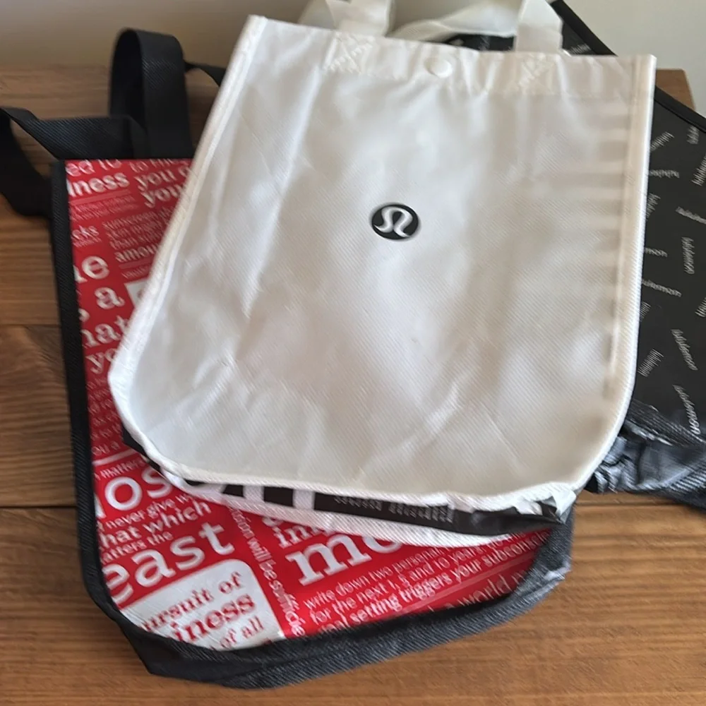 Lululemon bags (red, white, 2 black) - Picture 2 of 3